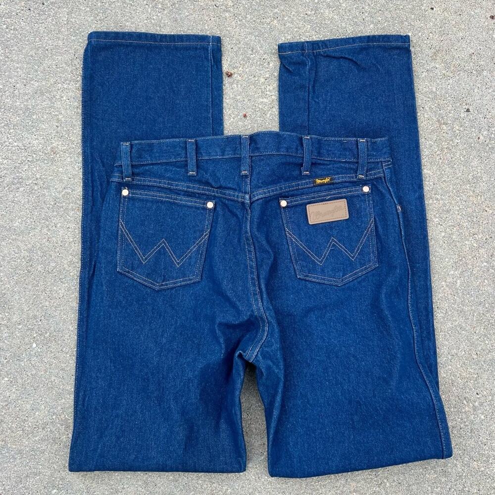 Wrangler 13MWZ 35x36 original fit cowboy cut western blue jeans